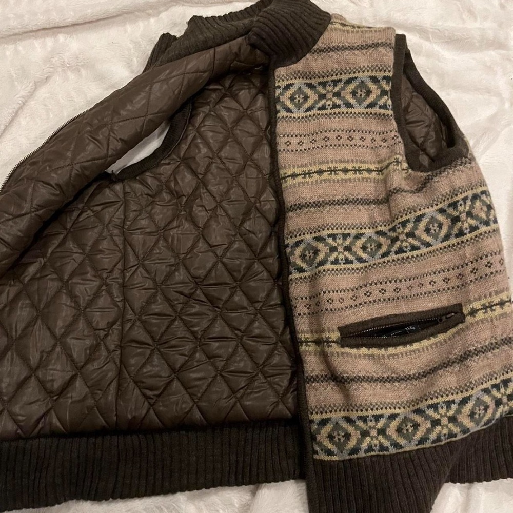 Small Vintage Retro Platinum Impermeable Reversible Vest